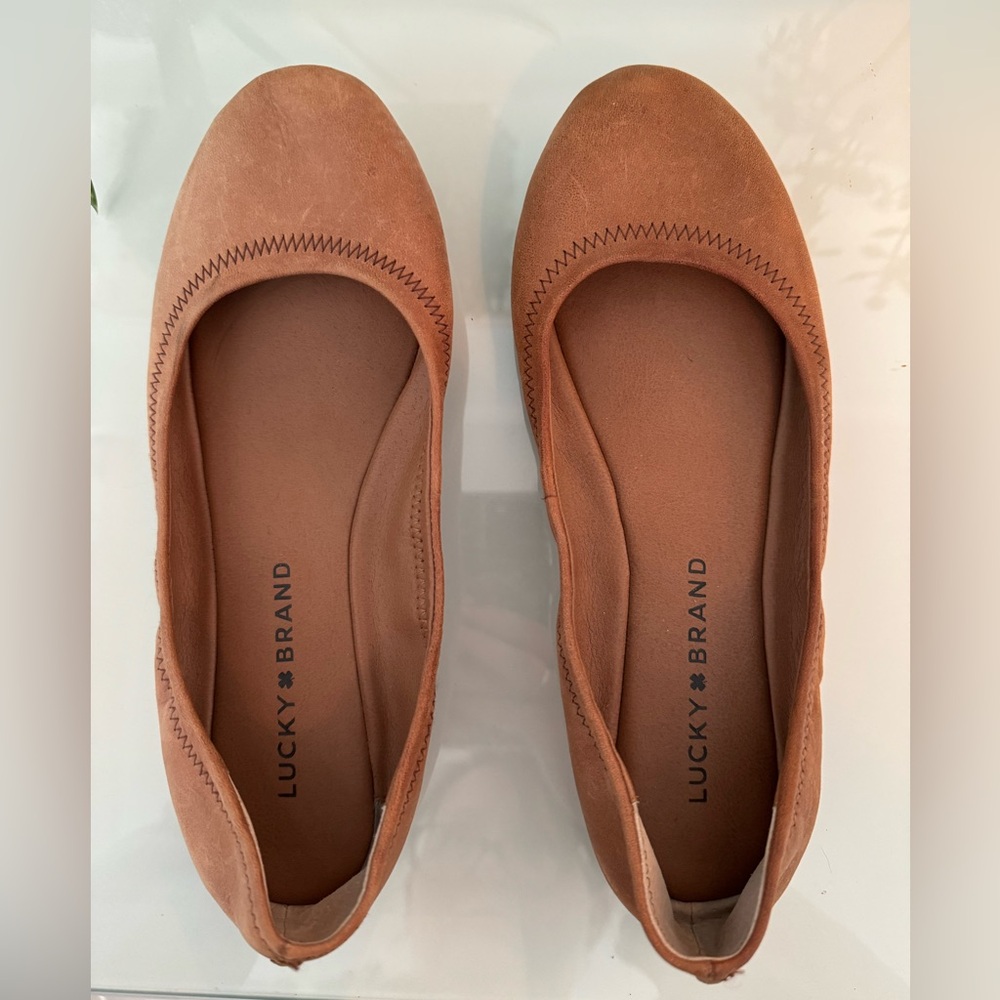 Lucky Brand Camel Color Emmie Ballet Flats